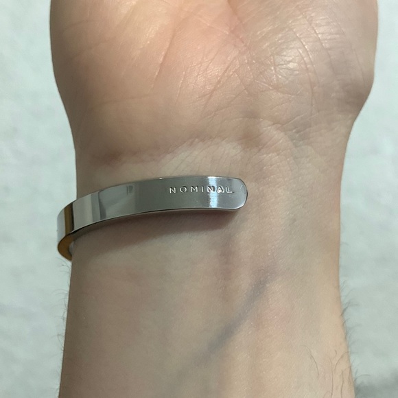 Nominal Men’s Silver Bracelets with Kaaba Coordinates - Picture 14 of 14